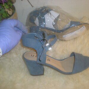 UNISA  Brand Kitten Heel  Sandal   NWOB    Blue  Size 8M